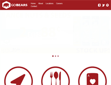 Tablet Screenshot of go-bears.com